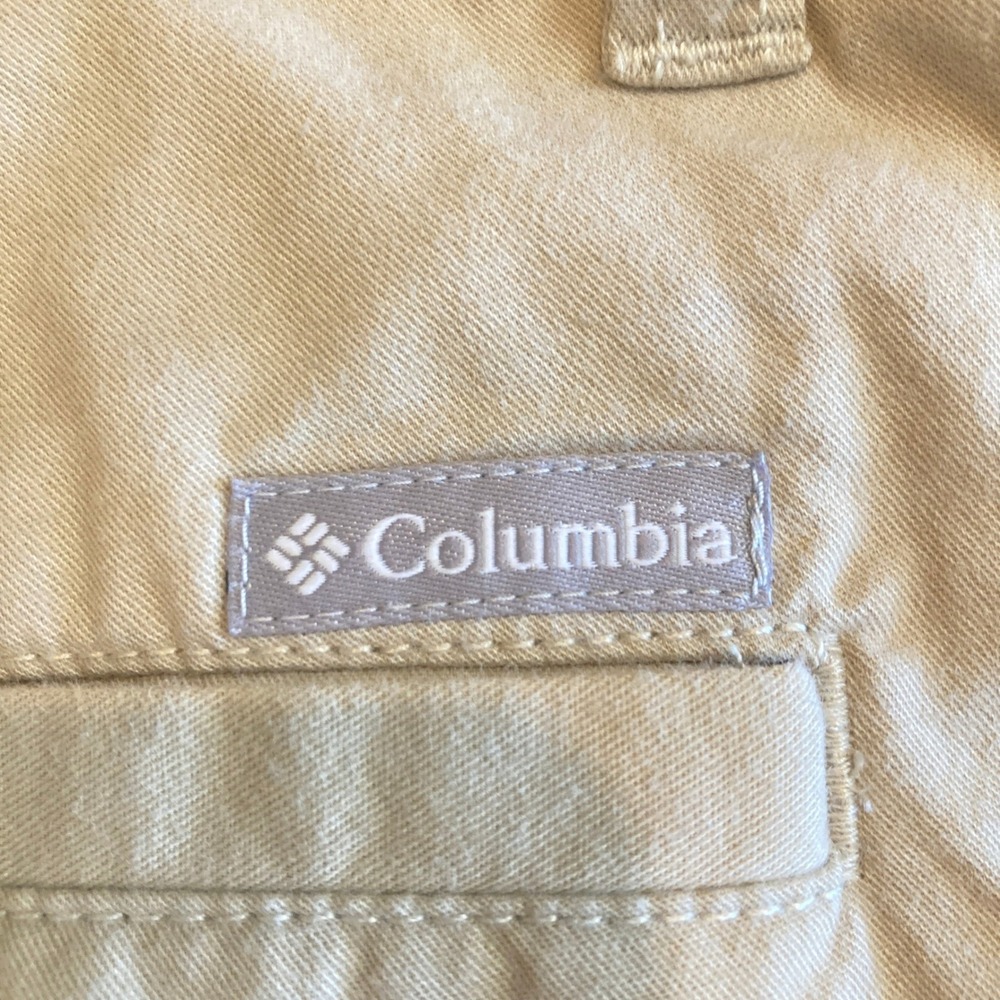Columbia Mens Cargo Shorts 36 Khaki Tan Cotton Hiking Casual 10 Inseam - Picture 7 of 9